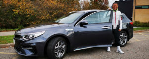 Mira Potkonen ja Optima plug-in hybrid